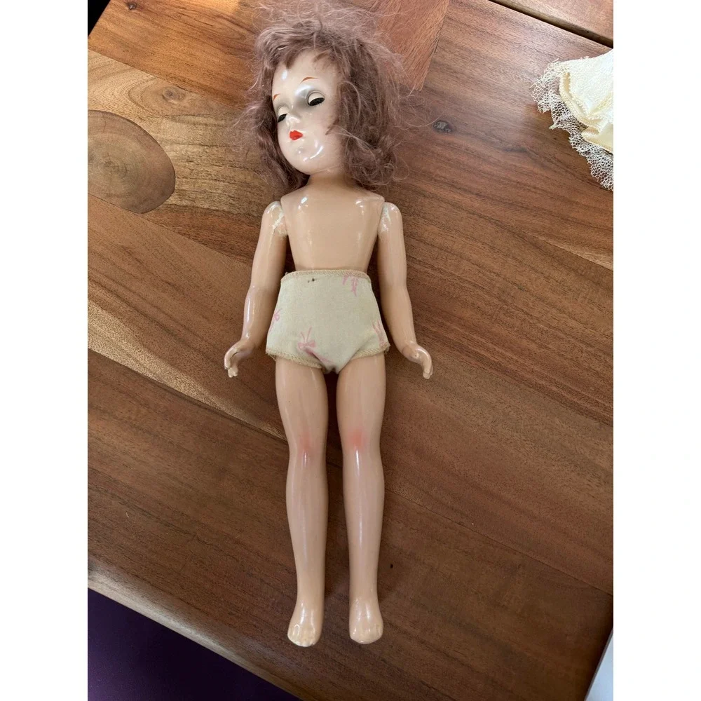 Vintage Mary Hoyer Composite Doll Bride Wedding Dress‎ Collectible Doll